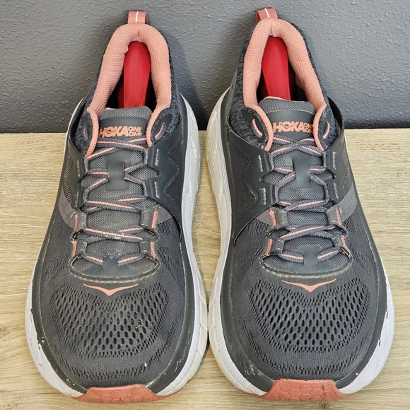 Hoka One One Gaviota 2 Womens Size 10 Gray Running Shoes Athletic Lace Up - Picture 2 of 12